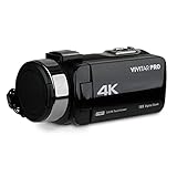 Vivitar 4K Videokamera, Wi-Fi Ultra HD Camcorder mit 18-fachem Digitalzoom,...