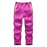 Machbaby Kinder Softshellhose Gefüttert Skihose Warm Outdoorhose Winter...