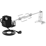 onlyfire Universal Grillspieße Set, Grillspieß mit Motor, Drehspiess für...