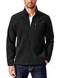 PINSPARK Herren Fleecejacke Winddichte Outdoor Fleece Jacke Herbst...