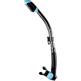 CRESSI Dry Snorkel Black/Blue - Unisex Premium Trockenschnorchel für...