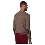 Hackett London Herren Merino Cash Mix Crew Pullover, Braun (Bark), Small