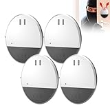 Glasbruchmelder, HOVCEH 4 x Glasbruchsensor mit Lautem 130dB Alarm,...