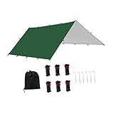QSTDGVPW Klappbare Hängemattenregen Fliegencampingausrüstung mit...