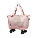 Reisetasche mit Rollen,Rollgepäck Für Reisen | Kratzfeste...
