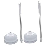 LOORGVEL 2 Stück Teiliges Wc saugglocken Langem Griff Effektiver...