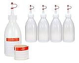 Octopus 5x 250 ml LDPE Plastikflasche Quetschflasche Laborflasche...