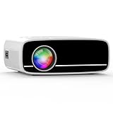 Mini Beamer mit Bluetooth, AKATUO Mini Projektor Full HD 1080P, 200”...