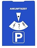 Parkscheibe StVO-konform mit Benzinrechner – Robuste Parkuhr aus Karton |...