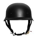 DXDRT Deutscher Motorrad-Vintage-Helm DOT/ECE-Zugelassener Offener...