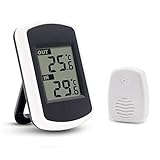 Ulable Digitales Funkthermometer für Innen- und Außentemperaturmessung,...