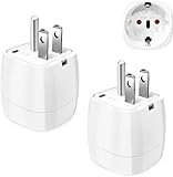 Reiseadapter USA 2Stück，USA Adapter Steckdose Deutschland Plug...