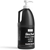Nicpro Schwarze Stofffarbe mit Pumpe, 999.6 ml (1000ml) Stofffarbe Schwarz...