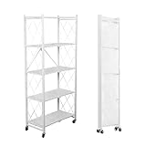 SEVEN COMFORT Klappbares Regal, 5-Etagen Lagerregal, Metallregal mit...