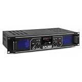 SkyTec SPL 2000MP3 PA Verstärker Endstufe 2000 Watt, mit 3-Band-Equalizer,...