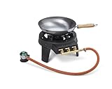 Hot Wok 12 kW Gasbrenner aus Gusseisen inkl. Asia-Wok und einem Grillrost...