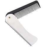 Bartkamm Männer,Bart Kamm Männer,Taschenkamm,Klappkamm,Mini...