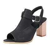 Damen-Laufschuhe, große Öffnung, hohe Absätze, Schnalle, römische...