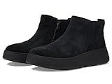 Fitflop F-Mode Suede Flatform Zip Ankle Boots Kalt gefüttert Langschaft...