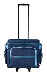 Prym 612633 Nähmaschinen-Trolley Jeans - 44 x 22 x 36 cm, Jeansblau