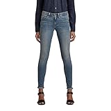 G-STAR RAW Damen Midge Zip Mid-Waist Skinny Jeans, Blau (lt vintage aged...