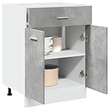 Myheimly Schubunterschrank Betongrau 60x46x81,5 cm Holzwerkstoff...
