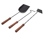 Aqbau® Kaminbesteck Set 3tlg. | Kaminzubehör | Kaminwerkzeug |...