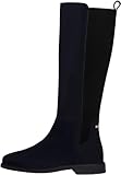 Tommy Hilfiger Damen Stiefel Flag Long aus Wildleder, Blau (Space Blue), 39