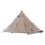 OneTigris NORTHGAZE Tipi Zelt für 2-4 Personen Outdoor Camping Zelt mit...