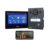 Goliath Basic Video Türsprechanlage, 2 Draht Bus, 7 Zoll Monitor, Aufputz...