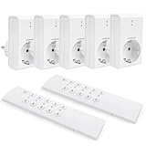 G-Homa Funksteckdosen mit Fernbedienung, 5er Steckdose Set mit 2er...