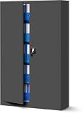 Jan Nowak Metallschrank Jan II 185 x 115 x 40 cm - Aktenschrank...