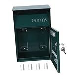 SHINEOFI Wandmontierter Briefkasten Metall mit Dekorative Vorschlagsbox...
