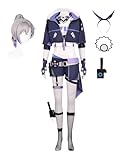 Cosplay-Kostüm, silberner Wolf, Anime, Honkai-Stern-Schienenkleid,...