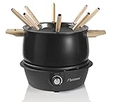 Bestron elektrisches Fondue Set für bis zu 8 Personen, mit 8x Fonduegabeln...
