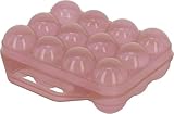 Kerbl Hobbyfarming Eier Aufbewahrung aus Kunststoff für 12 Eier, Rose