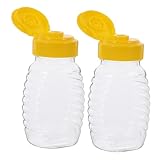 SHINEOFI 2 Stück Teiliges Honig Quetschflaschen mit Auslaufschutz...
