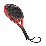 XQMax - Thunder Padel Schläger 2.0 Schwarz/Rot, Einsteiger Racket +...