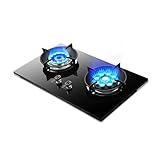 Doppelbrenner-Gasherd, 7,2 KW, 9-fach Hochleistungs-Gaskocher,...