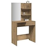 UJCHVHN Artikel: Schminktisch mit Spiegel, Artisan Eiche, 74,5 x 40 x 141...