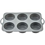 Cozora Jumbo Silikon-Muffinbleche, 6 Cupcakes, mit Griffen,...