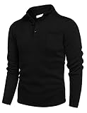 COOFANDY Herren Stehkragen Pullover Strick Warmer Knit Pullover Sweater...