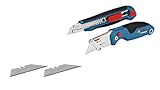 Bosch Professional 2 tlg. Messer Set (mit Universal Klappmesser und Profi...