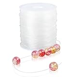 AiQInu 120m Elastische Schmuckfaden, Transparente Perlen Faden, 0.7 mm...