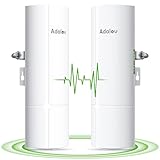 Adalov CPE380 5.8GHz Outdoor Wifi Bridge, 3KM Point-to-Point Wireless LAN...