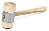 STUBAI HOLZHAMMER mit Metallmantel Ø 50 mm | robuster Holzhammer mit...