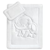 KiGATEX Oeko-Tex Kinder Bettdecken Set mit süßer Elefantensteppung 40x60...