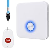 ALEENFOON Haus Wireless Mobiler Alarm Notruf Knopf Hausnotruf Panikalarm...