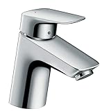 hansgrohe Logis - Waschtischarmatur mit Push-Open Ablauf, Wasserhahn Bad...