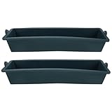 Alasum 2 Stück Pack Kunststoff Futtertrog für Geflügel und Nutztiere mit...